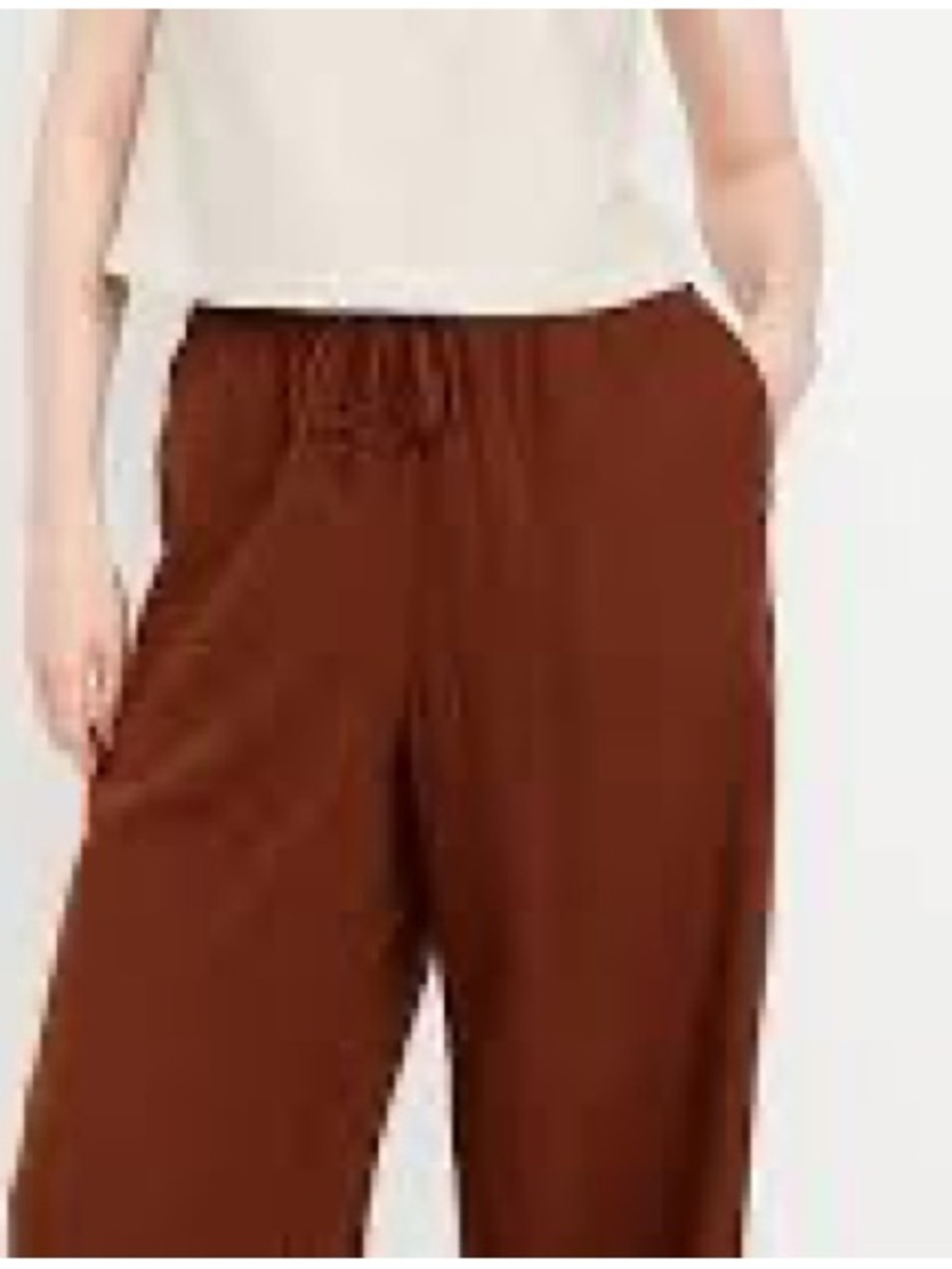 Old Navy Men's Wide-Leg Drawstring Joggers in Rust Brown